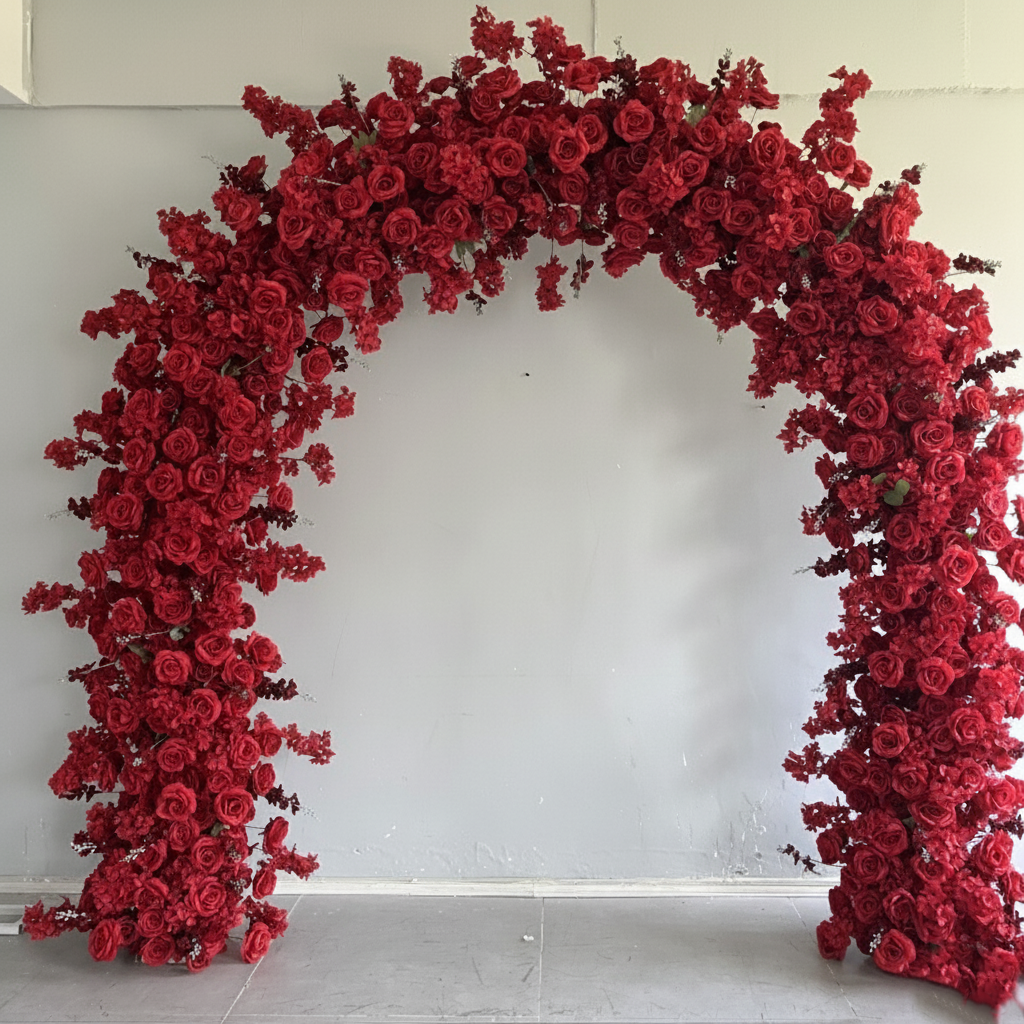 Red Rose U Arch | Proposal, Wedding, Event Decoration